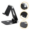 Hemoton 2pcs Folding Cell Phone Stand,Aluminum Alloy Foldable Desktop Phone