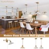 Magiroz Vintage Milk Glass Wall Sconce Modern Rushed Brass Swing