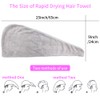 RIGHTWELL Hair Turban Towel, 3 Pack, Turban Towel with Button,