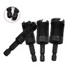 4Pcs Wood Plug Hole Cutter Bit Set Kit Dowel Plug