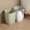 mingol Bathroom Trash Can, Plastic Rectangular Garbage Can with Trash