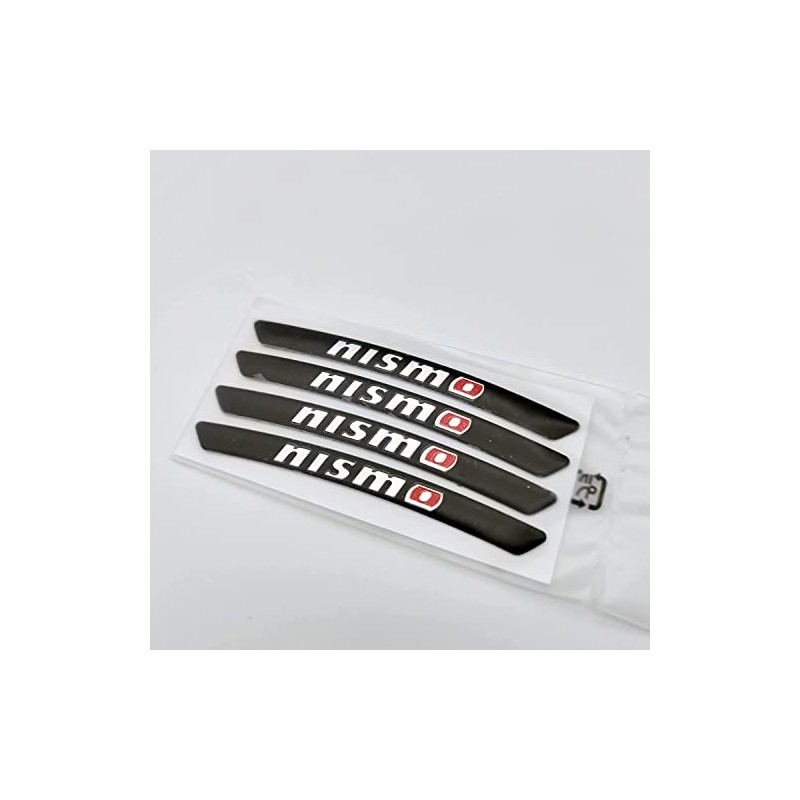 Bokos Wheel Sticker Rim Sticker for Nissan (Black)