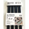 IKEA Fossta Reusable Plastic Chopsticks, Pack of 4, Decorative Design,
