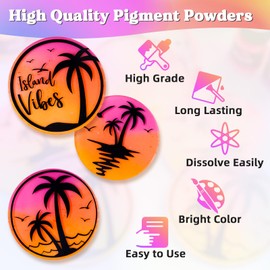 LET'S RESIN Neon Pigment Powder,100g Green Fluorescent Powder,Mica Powder for Epoxy Resin,Nail,Tumblers,Soap Making,Slime & Candle,Painting, Polymeric Clay and DIY Crafts