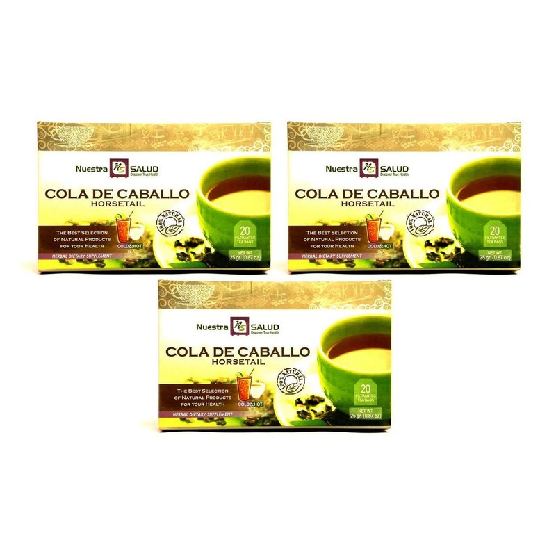 Horsetail Cola De Caballo Filter Tea Value Pack (60 tea