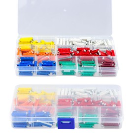 200 PCS Torpedo Fuses Continental Fuse, European Automotive Fuse Car Torpedo Fuses With Storage Box 5A 8A 16A 20A 25A 30A 40A for Automotive Electronics