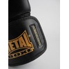 METAL BOXE Thai Leather Boxing Gloves Series Black/Gold 10 oz