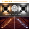 VOLISUN Solar Driveway Lights Dock Deck Light 8-Pack,2 Colors in