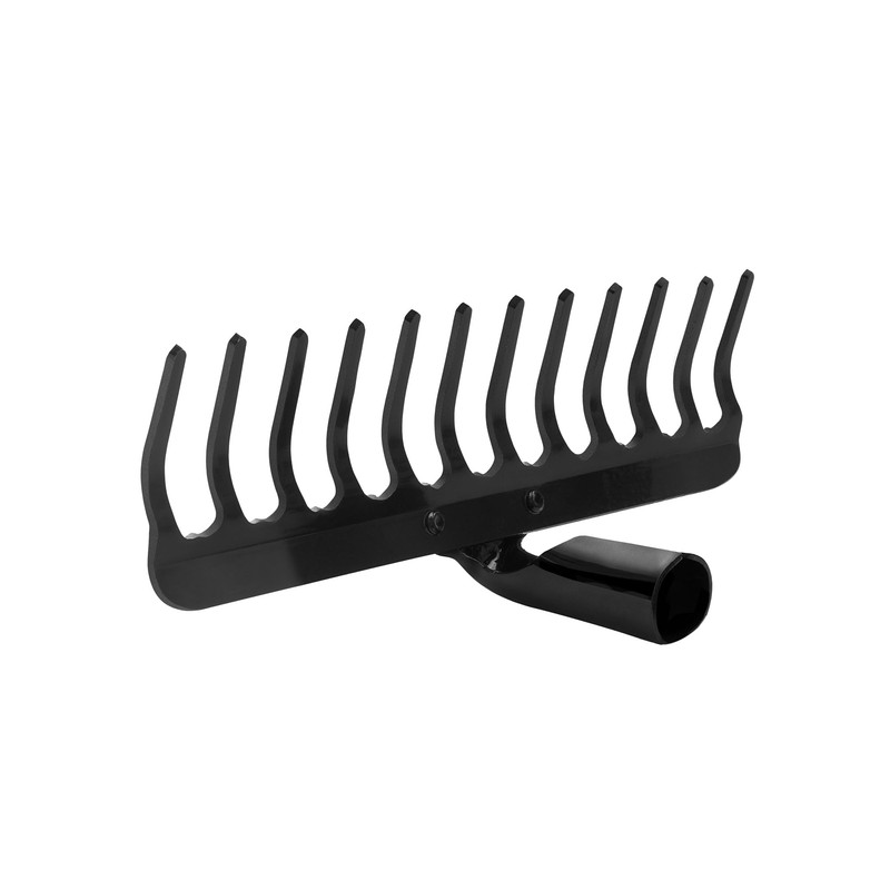 KADAX Garden Rake without Handle, Metal Garden Rake, Lawn Rake