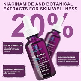 20% suero de niacinamida para la cara,Niacinamida Vitamina B3 B5 suero concentrado,Hidratante,Minimizador de poros,Tratamiento de corrección de decolo