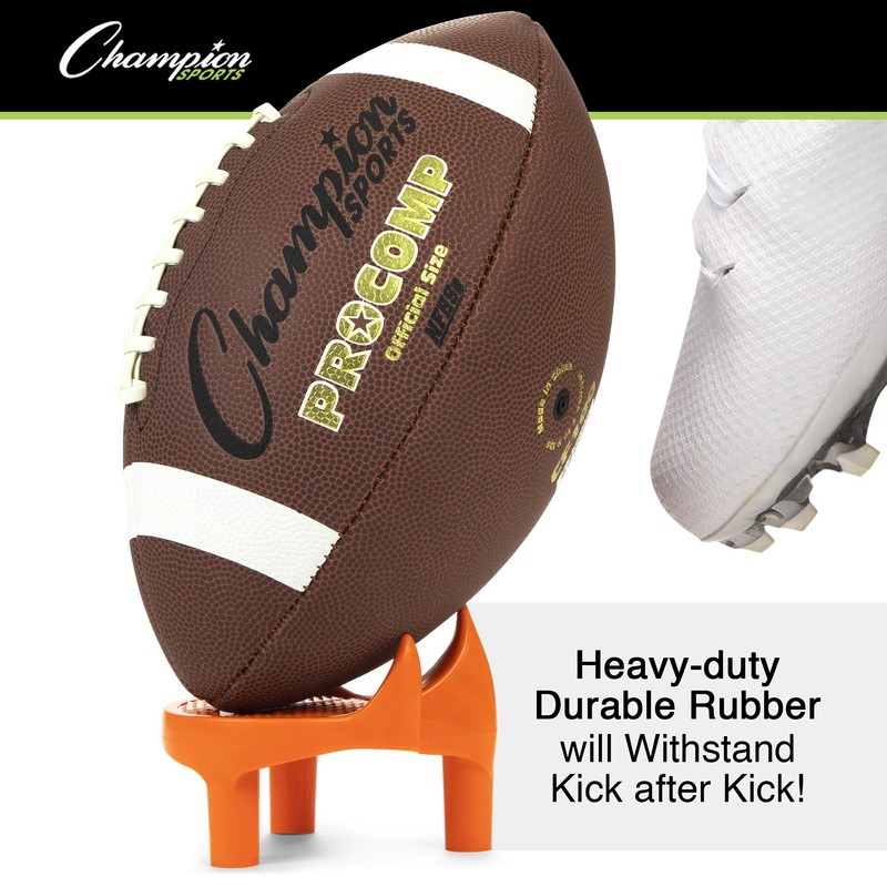 Champion Sports Football 2 Inch Sidewinder Soccer Style Kicking Tee