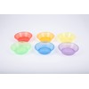 TickiT 73117 Translucent Colour Sorting Bowls, Red, Orange, Yellow, Green,