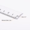 sourcing map 2 in 1 Set Straight Plastic Ruler 15