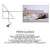 Prism Glasses Stylish Compact Black Large Resin Glass 16cm Frame