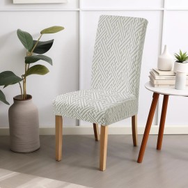 Promindflyplka 6 piece Flexible Washable Dining Chair Cover for kitchen banquet hotel - GRAY