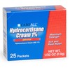 CareAll Hydrocortisone Cream 1% (25 Pack), 0.9gr Foil Packet. Maximum