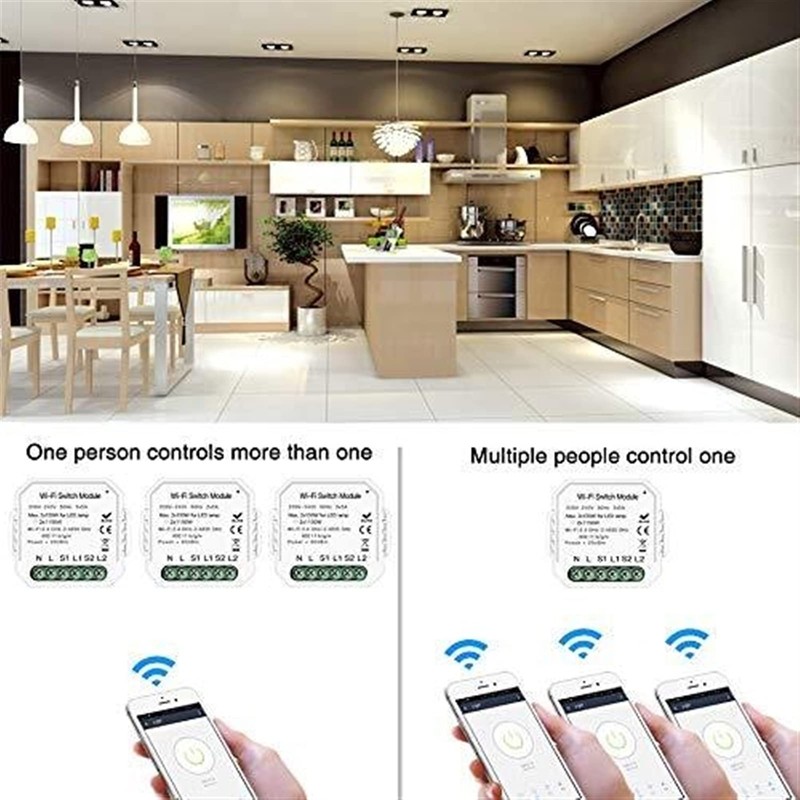 WiFi Smart Light Switch DIY Breaker Module Smart Life/Tuya App