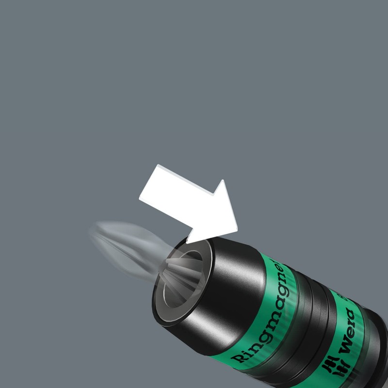 Wera 887/4 RR Universal Ring Magnet Rapidaptor Bit Holder, 1/4"