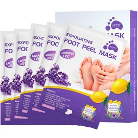 7PCS Foot Peel Mask for Hard Skin & Feet Scrubber & Socks, Exfoliating Foot Peel Mask, Callus Remover for Feet, Foot Moisturiser Socks for Foot Care