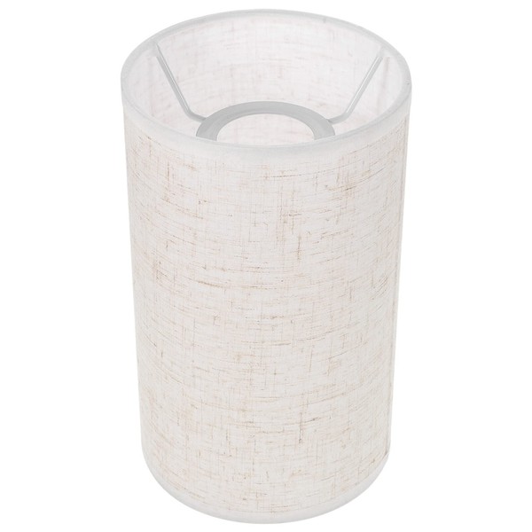 Operitacx E27 Linen Lampshade, Beige Lamp Shade for Floor Lamp,