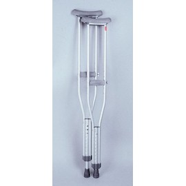 Tall Under Arm Crutches Aluminum Pair User 5' 10" - 6' 6"