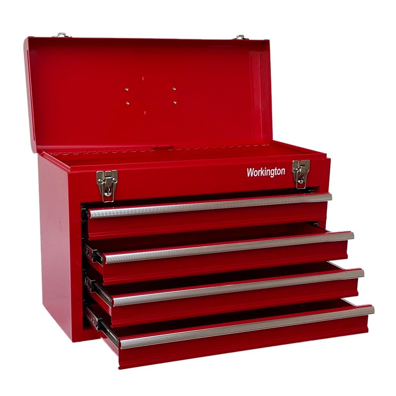 Workington Portable Metal Tool Chest with 4 Drawers, 20" 4-Drawer