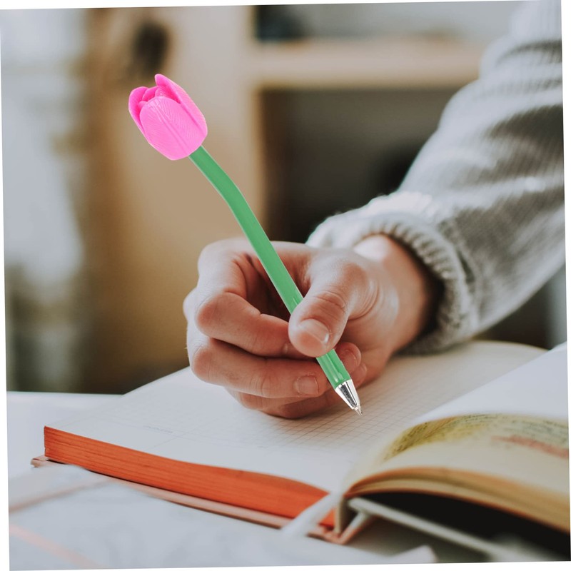 Operitacx Cute Ballpoint Pens Ink Flower Pens Tulip for Office