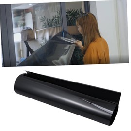 Sosoport Sun Block Window Film One Way Thermal Insulation Sticker for Home Office Black Easy Installation UV Protection Lightweight Material for Privacy Decoration