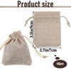 InnoHHustle 20 Pcs Premium Burlap Bags with Drawstring Mini BurlapBags