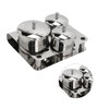 Stainless Steel Nail Powder Holder Thickening Sturdy Dustproof Smooth Surface
