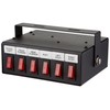 Buyers Products 6391106 Illuminated 6-Function On Switch Box, black