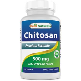 Best Naturals Best Naturals -- Chitosan -- 500 mg -- 120 Tablets