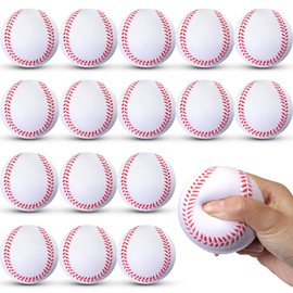 Wettarn 36 Pieces Foam Training Baseballs PU Softballs Practice Baseballs 2.7 Inches Teenager Balls Soft Balls for Kids Youth Boys Girls Sports Indoor Outdoor Supplies (White)