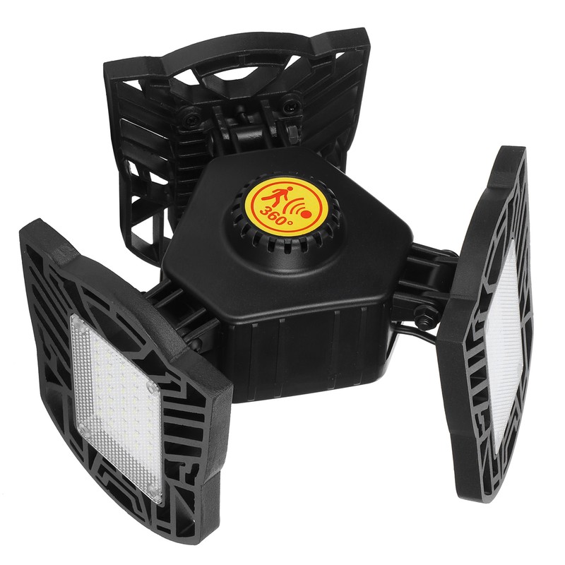E27/E26/B22 LED Folding Garage Light 60W Radar Light Sensation Deformable