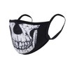 Rothco Half Skull Reusable 3-Layer Polyester Face Mask, S/M Black