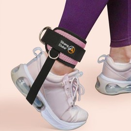 Correas de Levantamiento Silicona Antideslizante + Grilletes de Tobillo Ajustables Reforzados, Para Levantamiento de Pesas, Culturismo, Xfit, Glúteos y Abdominales, Unisex para Mujeres y Hombres