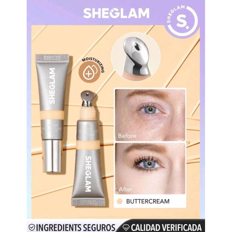 Sheglam Corrector Refrescante Bright Eyes Alta Cobertura Tono Buttercream