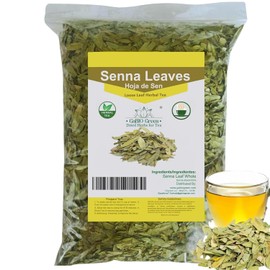 Natural Senna Leaves Hoja Sen Dried Herbal Leaves, Senna Raw Leaf, Hoja Sen Cut & Sifted Herbs, Non-GMO, Gluten-Free, Senna Alexandrina in a Resealable Bag (8oz)