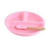 8 Pcs Silicone Baby Feeding Set Bib Suction Plate Bowl