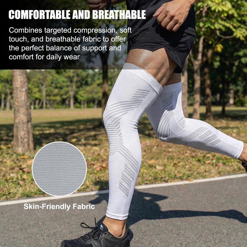Full Leg Compression Sleeves for Men and Women,2 Pack Legs