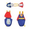 HayKiki Bird Diapers and Parrot Flight Suit Clothes with Leash,