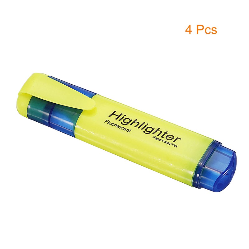 PATIKIL Highlighters 4pcs Water Based Broadtip Writing Marker Pen Office
