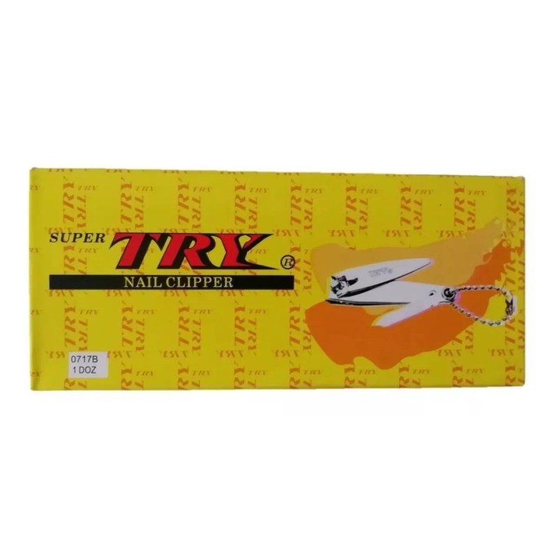 TRY Cortauñas Liso Chico Marca Super Try 12 Piezas