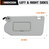 Left & Right Sun Visor with Light for 2013-2018 Nissan