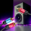 SHD RCA to 2RCA Subwoofer Cable Audio Cable 2RCA to