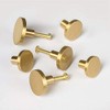Modern Brushed Brass Gold Round Cabinet Kitchen Knobs Dresser Drawer