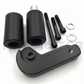 HONGK For 2006-2008 Suzuki GSXR 600 750 Black FRAME SLIDERS (Fit 2008 Suzuki GSXR600)