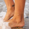 Turandoss Gold Initial Ankle Bracelets for Women Trendy - 14K