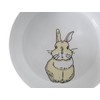 Nobby Rabbit 73750 Ceramic Dog Bowl, Yellow/White