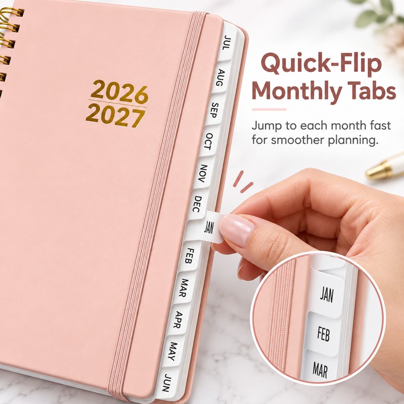 2026–2027 Academic Planner for School & Work – Hardcover Weekly